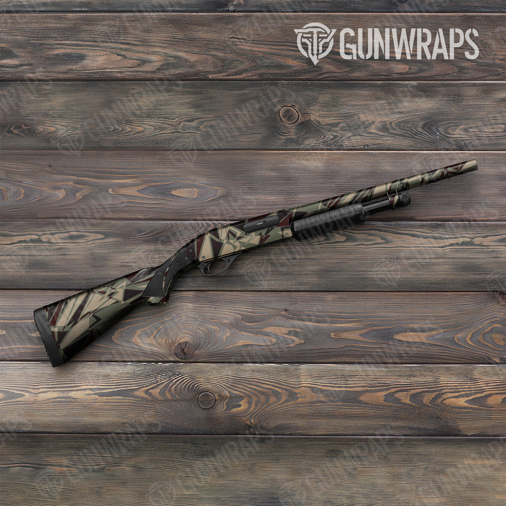 Sharp Militant Blood Camo Shotgun Gun Skin Vinyl Wrap