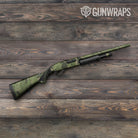 Shattered Army Green Camo Shotgun Gun Skin Vinyl Wrap