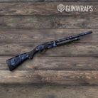 Shattered Blue Midnight Camo Shotgun Gun Skin Vinyl Wrap