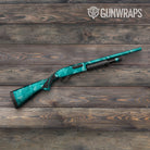 Shattered Elite Tiffany Blue Camo Shotgun Gun Skin Vinyl Wrap