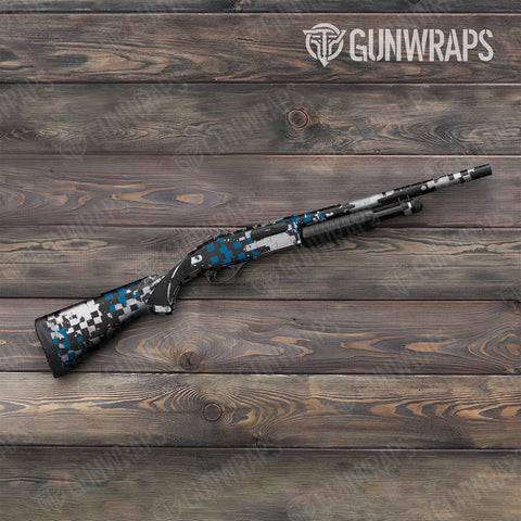 Broken Plaid Camo Shotgun Gun Skin Vinyl Wraps