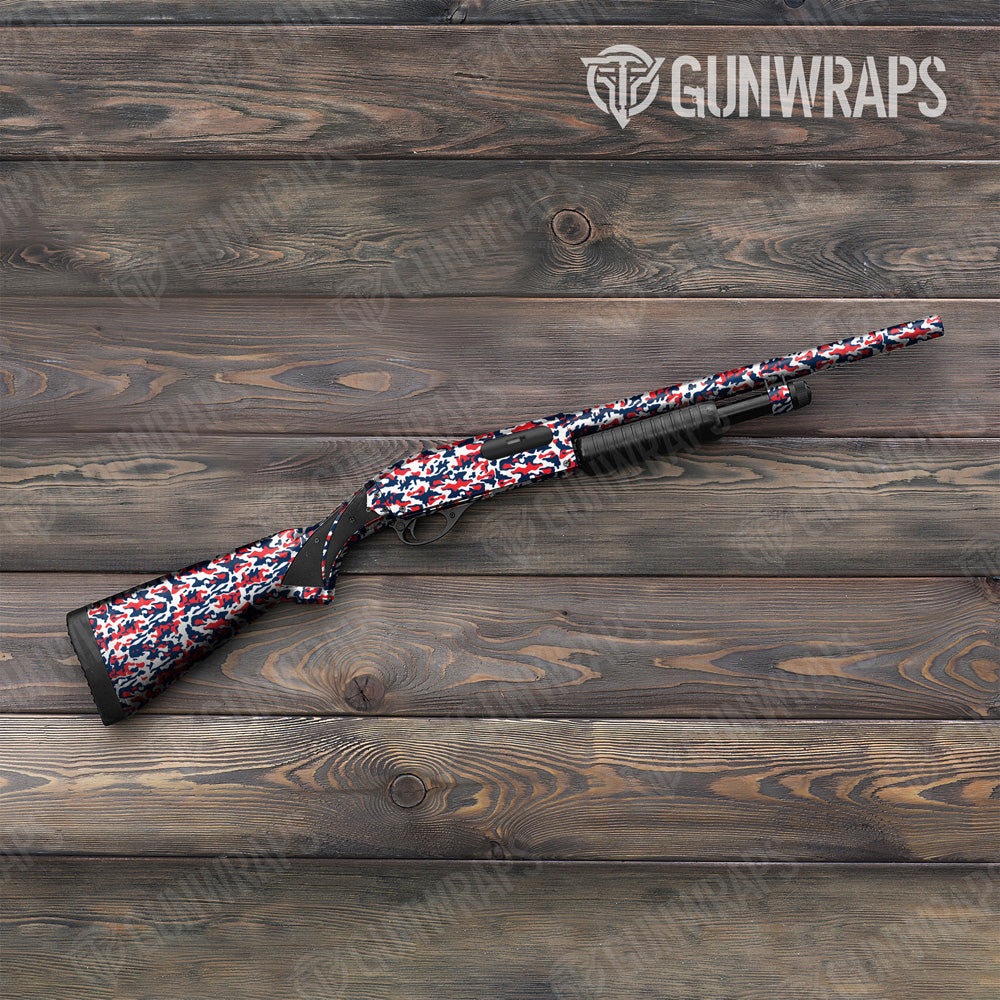 Classic America Camo Shotgun Gun Skin Vinyl Wrap