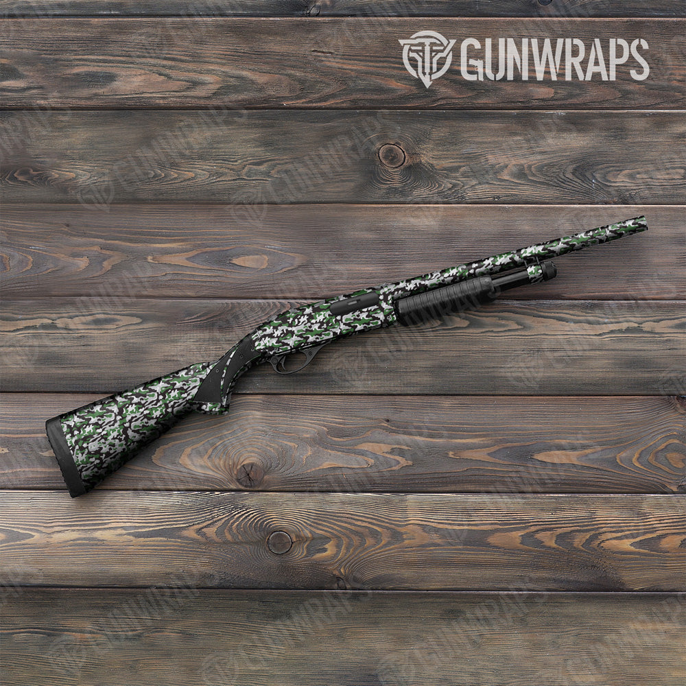 Classic Green Tiger Camo Shotgun Gun Skin Vinyl Wrap