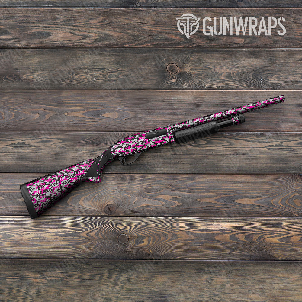 Classic Magenta Tiger Camo Shotgun Gun Skin Vinyl Wrap