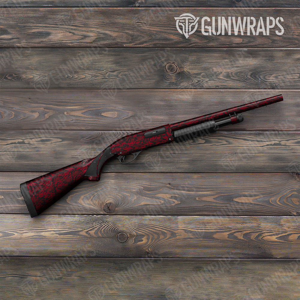 Classic Vampire Red Camo Shotgun Gun Skin Vinyl Wrap