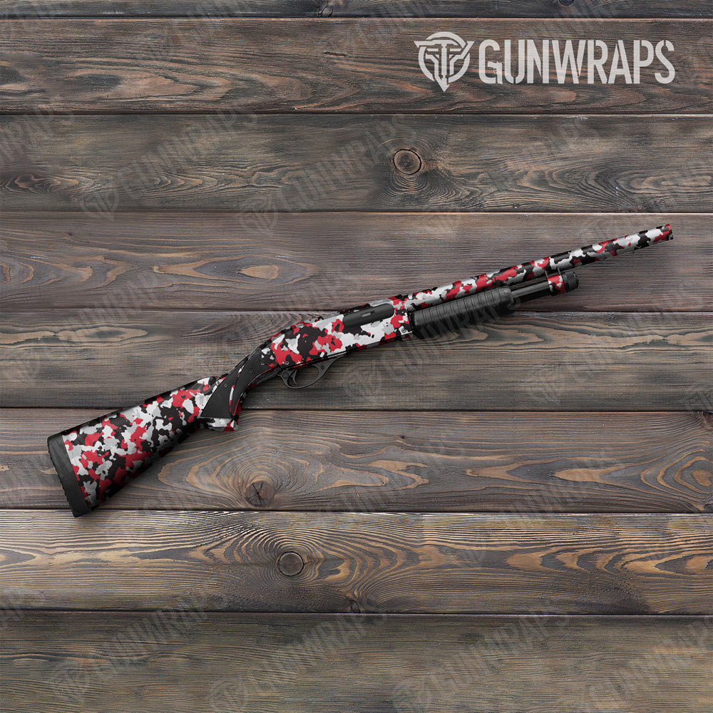 Cumulus Red Tiger Camo Shotgun Gun Skin Vinyl Wrap