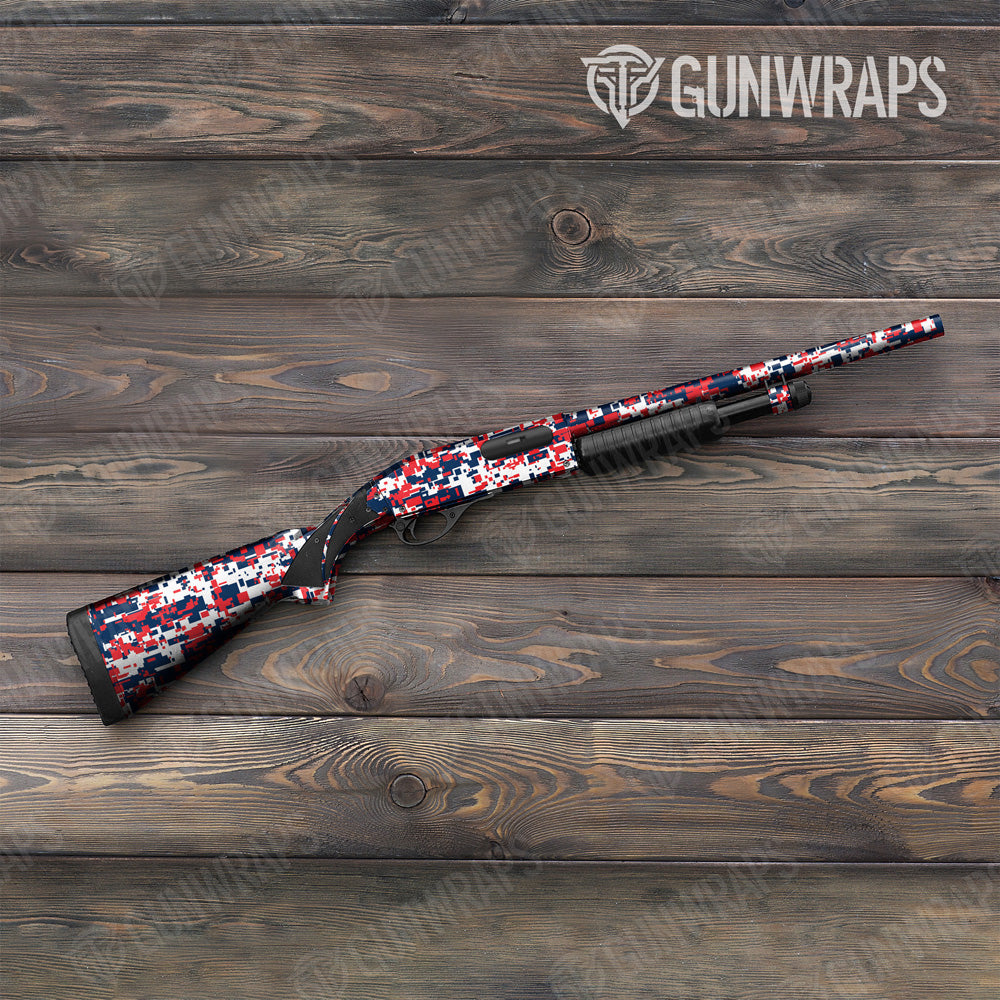 Digital America Camo Shotgun Gun Skin Vinyl Wrap