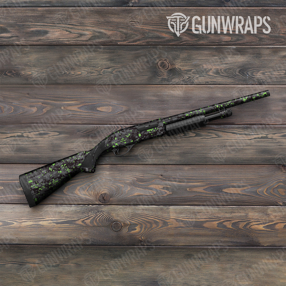 Digital Metro Green Camo Shotgun Gun Skin Vinyl Wrap