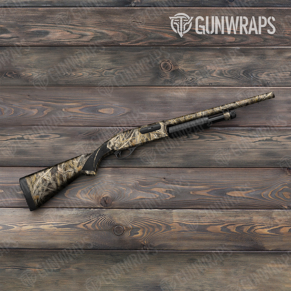 Nature Dry Grassland Duck Camo Shotgun Gun Skin Vinyl Wrap