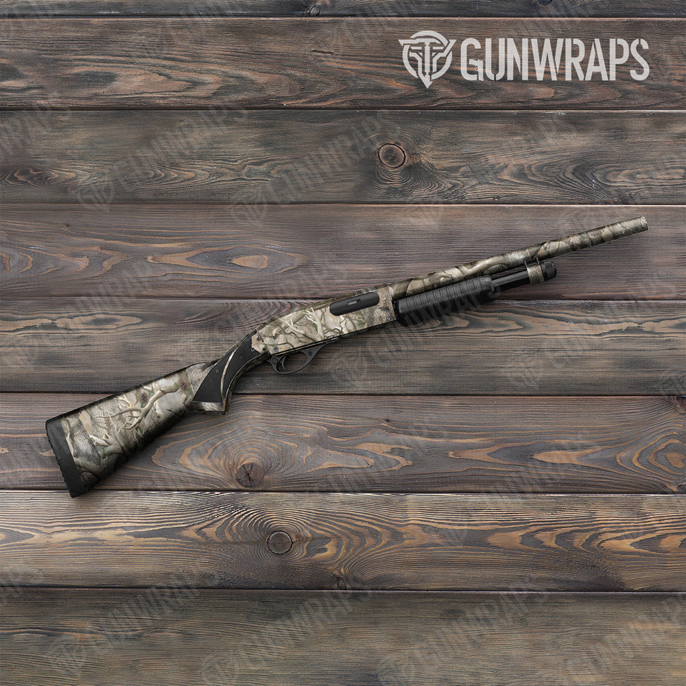 Nature Lifeless Woods Camo Shotgun Gun Skin Vinyl Wrap