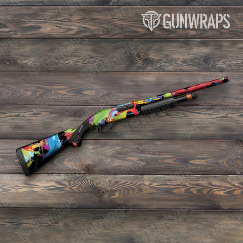 Paint Splatter Shotgun Gun Skin Vinyl Wraps
