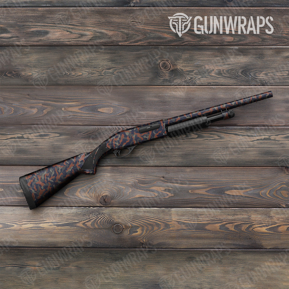 Ragged Blue Urban Night Camo Shotgun Gun Skin Vinyl Wrap