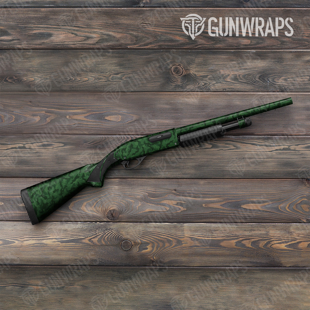 Ragged Elite Green Camo Shotgun Gun Skin Vinyl Wrap