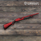 Ragged Elite Red Camo Shotgun Gun Skin Vinyl Wrap