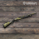 Ragged Yellow Tiger Camo Shotgun Gun Skin Vinyl Wrap