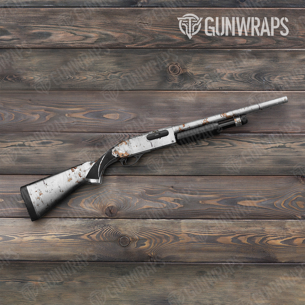 Rust 3D White Shotgun Gun Skin Vinyl Wrap