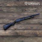 Shredded Blue Midnight Camo Shotgun Gun Skin Vinyl Wrap