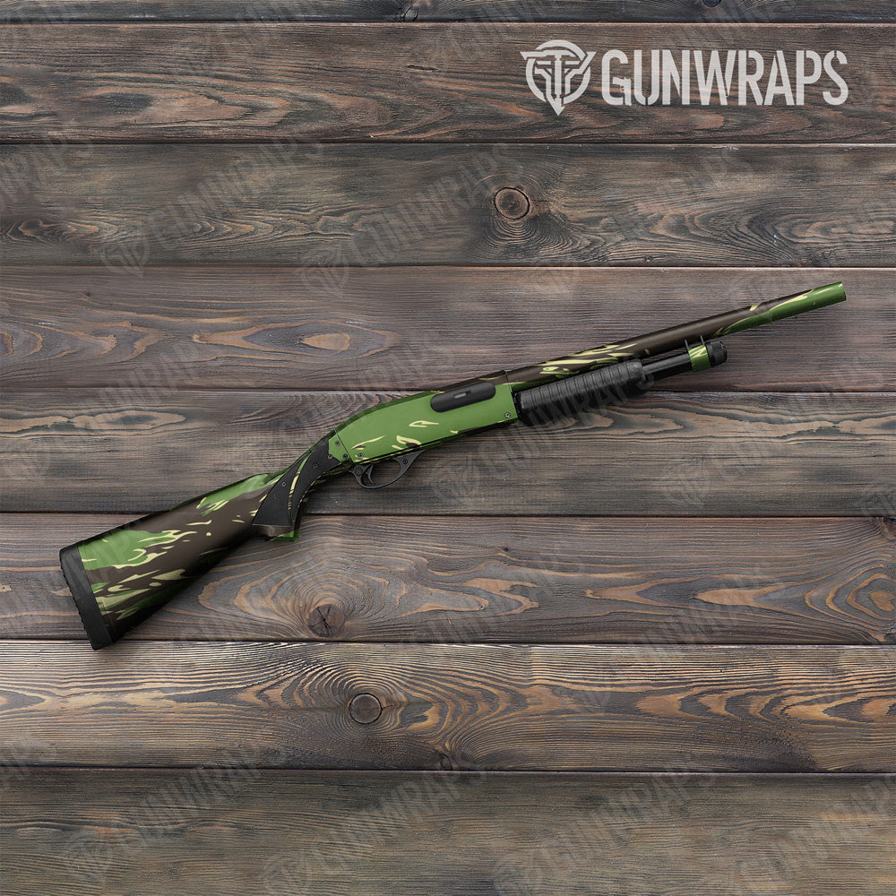 Shredded Jungle Camo Shotgun Gun Skin Vinyl Wrap