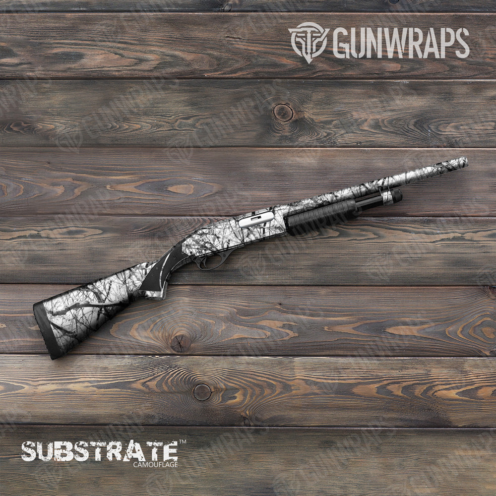 Shotgun Substrate Snow Stalker Camo Gun Skin Vinyl Wrap Film