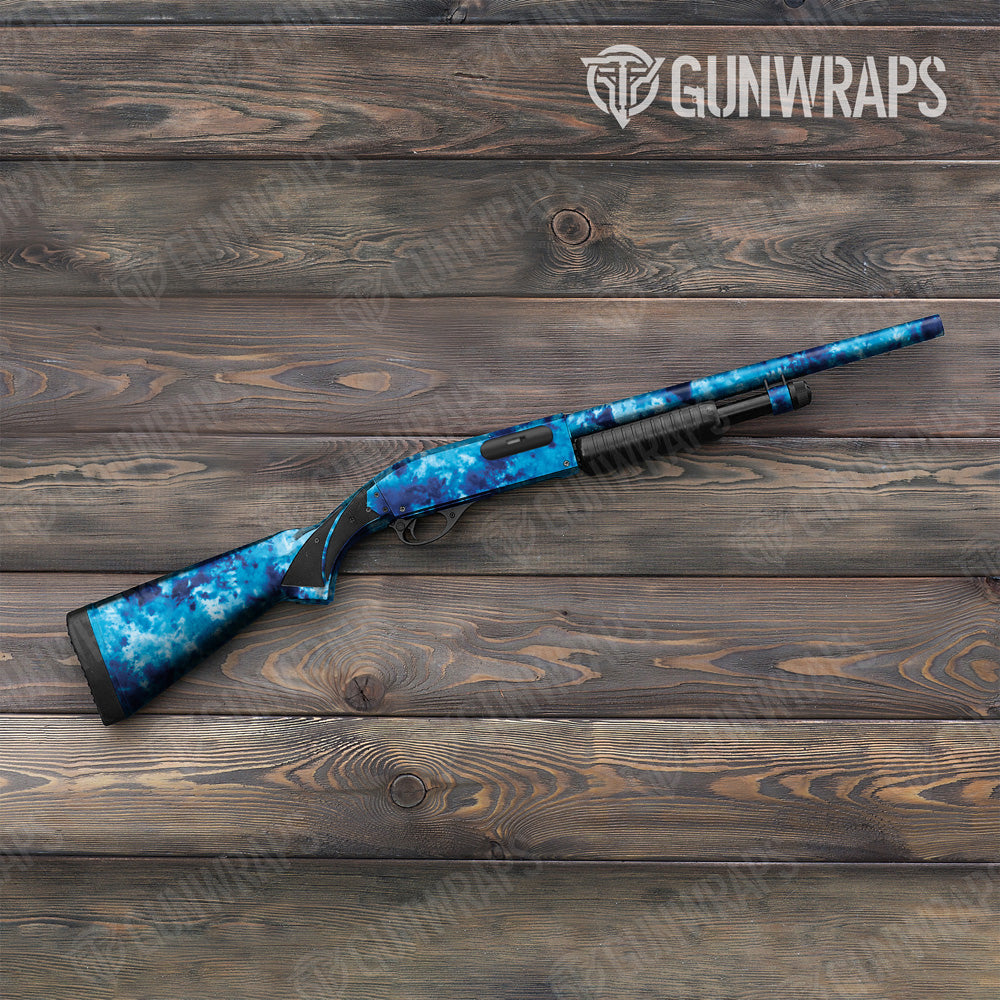 Tie Dye Ocean Breeze Shotgun Gun Skin Vinyl Wrap