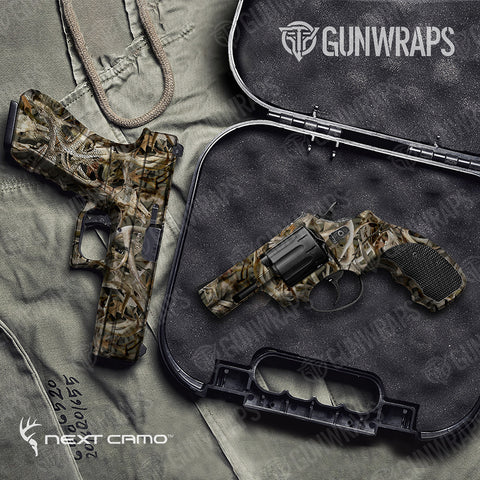 Next Camo Pistol & Revolver Gun Skin Vinyl Wraps