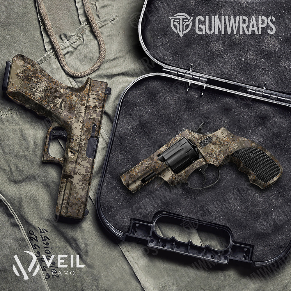 Pistol & Revolver Veil Terra M Camo Gun Skin Vinyl Wrap