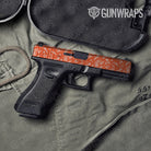 Bandana Orange White Pistol Slide Gun Skin Vinyl Wrap