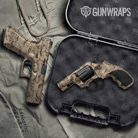 Battle Storm Camo Pistol & Revolver Gun Skin Vinyl Wraps
