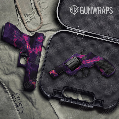 Purple Handgun Gun Skin Vinyl Wraps