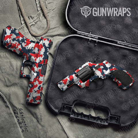 Cumulus Camo Pistol & Revolver Gun Skin Vinyl Wraps