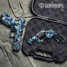 Cumulus Baby Blue Camo Pistol & Revolver Gun Skin Vinyl Wrap