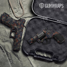 Cumulus Blue Copper Camo Pistol & Revolver Gun Skin Vinyl Wrap