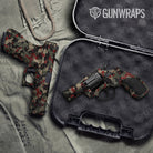 Cumulus Militant Red Camo Pistol & Revolver Gun Skin Vinyl Wrap