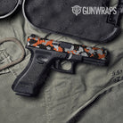 Cumulus Orange Tiger Camo Pistol Slide Gun Skin Vinyl Wrap