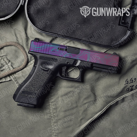 Damascus Pistol Slide Gun Skin Vinyl Wraps