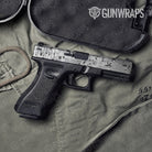 Digital Snow Camo Pistol Slide Gun Skin Vinyl Wrap