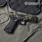 Digital Urban Yellow Camo Pistol Slide Gun Skin Vinyl Wrap