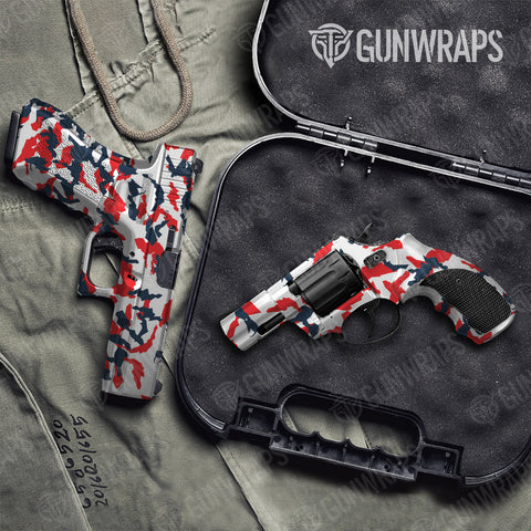 Erratic Camo Pistol & Revolver Gun Skin Vinyl Wraps