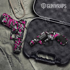 Erratic Magenta Tiger Camo Pistol & Revolver Gun Skin Vinyl Wrap