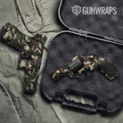 Erratic Woodland Camo Pistol & Revolver Gun Skin Vinyl Wrap