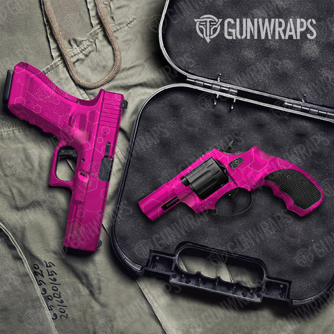 Pink Handgun Gun Skin Vinyl Wraps