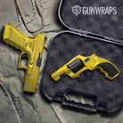 Hex DNA Elite Yellow Pistol & Revolver Gun Skin Vinyl Wrap
