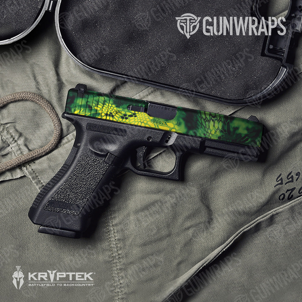 Kryptek Toxic Waste Camo Pistol Slide Gun Skin Vinyl Wrap