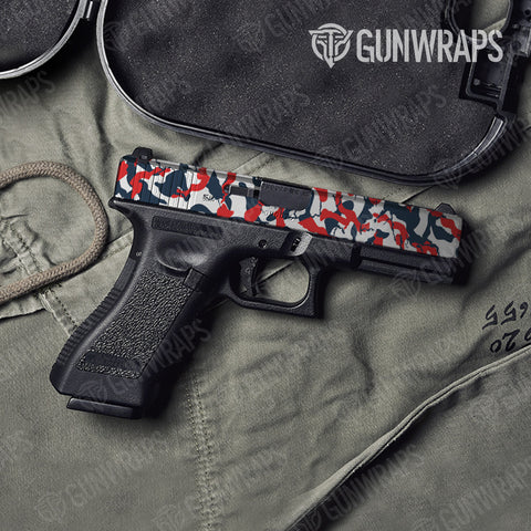 Ragged Camo Pistol Slide Gun Skin Vinyl Wraps