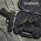 Ragged Militant Green Camo Pistol & Revolver Gun Skin Vinyl Wrap