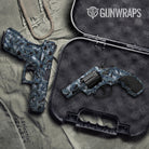 Ragged Navy Camo Pistol & Revolver Gun Skin Vinyl Wrap