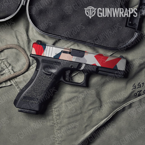 Shattered Camo Pistol Slide Gun Skin Vinyl Wraps