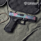 Shattered Cotton Candy Camo Pistol Slide Gun Skin Vinyl Wrap