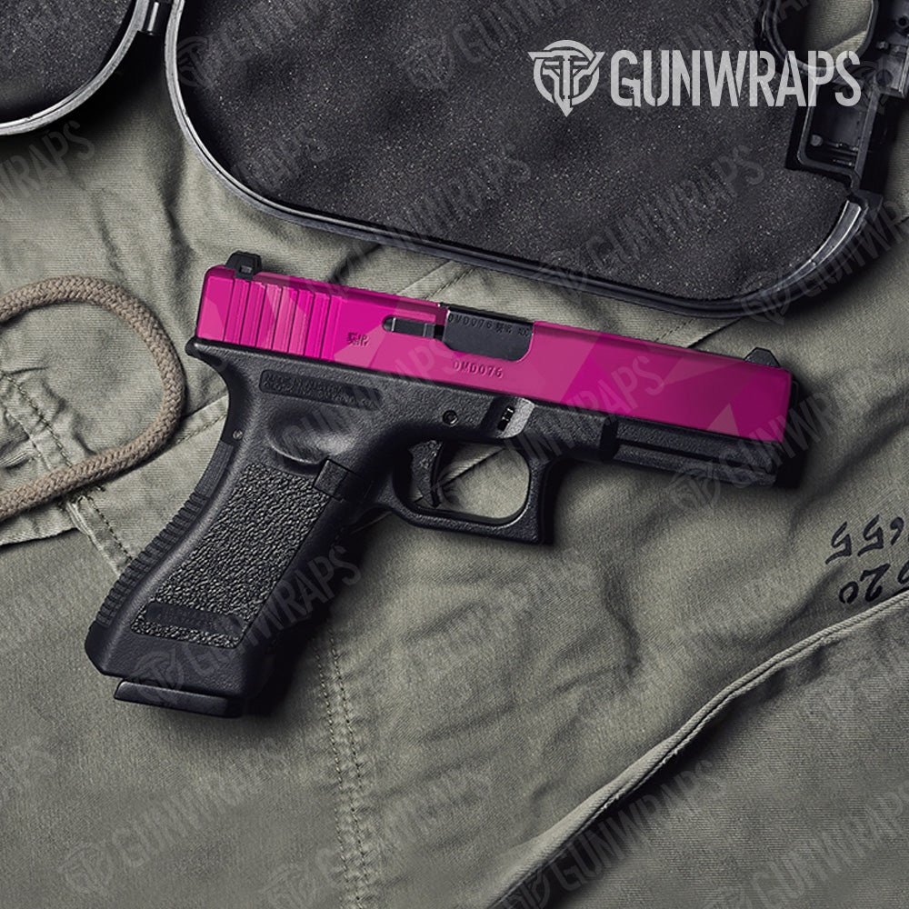 Shattered Elite Magenta Camo Pistol Slide Gun Skin Vinyl Wrap