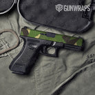 Shattered Jungle Camo Pistol Slide Gun Skin Vinyl Wrap